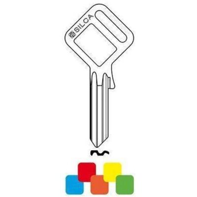 Silca UL050 Llave Plana de Latón Niquelada - Llave Silca UL050 Llave Plana de Latón Niquelada - Llave