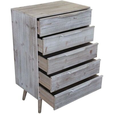 Milani Home Mobiletto 5 Cassetti - Mobile di stoccaggio - 60x40x95 cm Milani Home Mobiletto 5 Cassetti - Mobile di stoccaggio - 60x40x95 cm