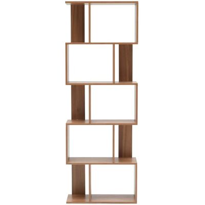 Scaffale Rebecca - 5 Mensole Moderne Marrone - Mobili di Stoccaggio Scaffale Rebecca - 5 Mensole Moderne Marrone - Mobili di Stoccaggio