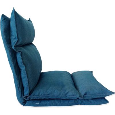 Fauteuil Rebecca - Bleu foncé, Polyester, Métal - Fauteuil - Publicité Fauteuil Rebecca - Bleu foncé, Polyester, Métal - Fauteuil - Publicité