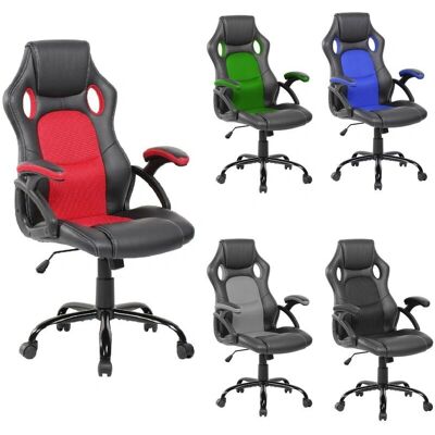 Poltrona da Ufficio Rebecca - Regolabile Gaming e Scrivania - Nero, Rosso Poltrona da Ufficio Rebecca - Regolabile Gaming e Scrivania - Nero, Rosso