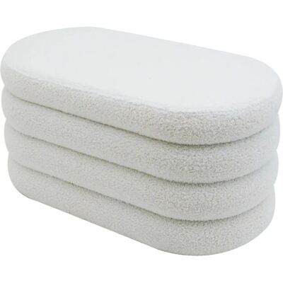 Rebecca Mobili Rambeh 38x76x38 Pouf de Rangement - Pouf - Publicité Rebecca Mobili Rambeh 38x76x38 Pouf de Rangement - Pouf - Publicité