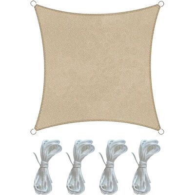 Rebecca Mobili - Ombra Quadrata Beige - Protezione UV - 3x3m Rebecca Mobili - Ombra Quadrata Beige - Protezione UV - 3x3m
