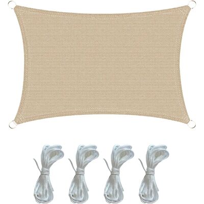 Rebecca Parasole Beige UV - Tenda ombreggiante rettangolare 2x3m Rebecca Parasole Beige UV - Tenda ombreggiante rettangolare 2x3m