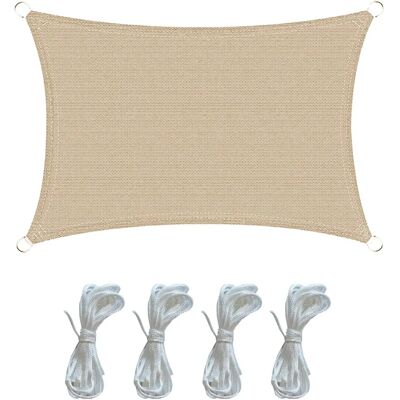 Mobili Rebecca Tenda Ombreggiante - Rettangolare Beige Protezione UV Mobili Rebecca Tenda Ombreggiante - Rettangolare Beige Protezione UV
