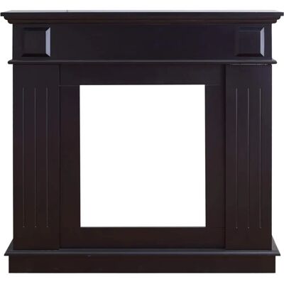 Mobili Rebecca Kaminrahmen - Klassischer Schwarzer MDF Dekor - Kaminzubehör Mobili Rebecca Kaminrahmen - Klassischer Schwarzer MDF Dekor - Kaminzubehör
