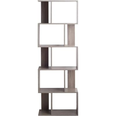 Rebecca Mobili Estantería Blanca Gris MDF - Estantería Rebecca Mobili Estantería Blanca Gris MDF - Estantería