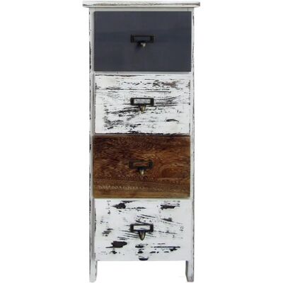 Rebecca Cassettiera - 4 Cassetti Stile Shabby Chic Rebecca Cassettiera - 4 Cassetti Stile Shabby Chic