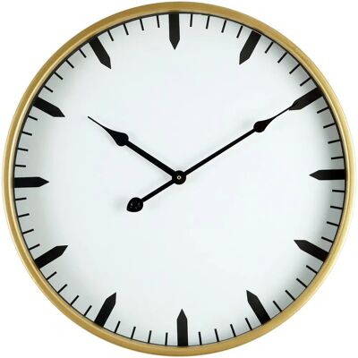 Mobili Rebecca Wanduhr Weiß Gold 40x40x6 - Wanduhr Mobili Rebecca Wanduhr Weiß Gold 40x40x6 - Wanduhr