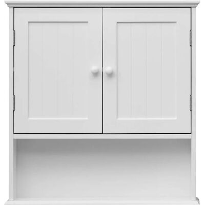 Armoire Murale Rebecca - Blanc - Rangement Salle de Bain - Publicité Armoire Murale Rebecca - Blanc - Rangement Salle de Bain - Publicité