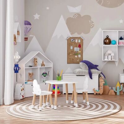 Libreria per Bambini Rebecca - Scaffale in Legno Bianco 3 Ripiani 2 Cassetti - Camera dei Bambini Libreria per Bambini Rebecca - Scaffale in Legno Bianco 3 Ripiani 2 Cassetti - Camera dei Bambini