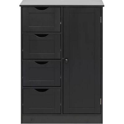 Rebecca Armadietto Bagno - Nero - Spazio compatto per piccoli ambienti Rebecca Armadietto Bagno - Nero - Spazio compatto per piccoli ambienti
