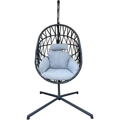 Sillón Colgante Rebecca - Ajustable, Resistente a la Intemperie, 150kg Máx - Jardín Sillón Colgante Rebecca - Ajustable, Resistente a la Intemperie, 150kg Máx - Jardín