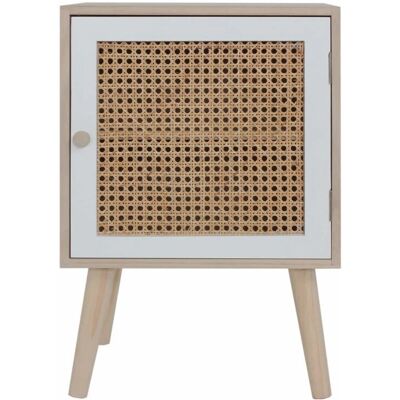 Mobili Rebecca Kleines Nachttisch Natürlicher Holz Weiß Braun - Nachttisch Mobili Rebecca Kleines Nachttisch Natürlicher Holz Weiß Braun - Nachttisch