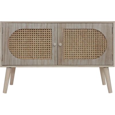 Buffet scandinave Rebecca Mobili - Bois Marron - Publicité Buffet scandinave Rebecca Mobili - Bois Marron - Publicité