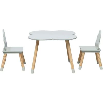Rebecca Möbel Kinder Couchtisch und 2 Stühle - Grün Kiefer Rebecca Möbel Kinder Couchtisch und 2 Stühle - Grün Kiefer