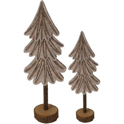 Rebecca Mini-Weihnachtsbäume Set aus Filz & Holz Rebecca Mini-Weihnachtsbäume Set aus Filz & Holz