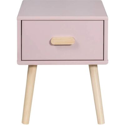 Table de Nuit Rose en Pin pour Enfants - Mobilier Chambre - Publicité Table de Nuit Rose en Pin pour Enfants - Mobilier Chambre - Publicité