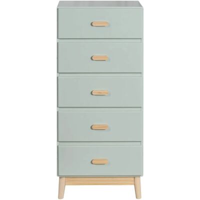 Rebecca Mobili Pino Verde Agua 115x50x40 Cómoda - Mueble infantil Rebecca Mobili Pino Verde Agua 115x50x40 Cómoda - Mueble infantil