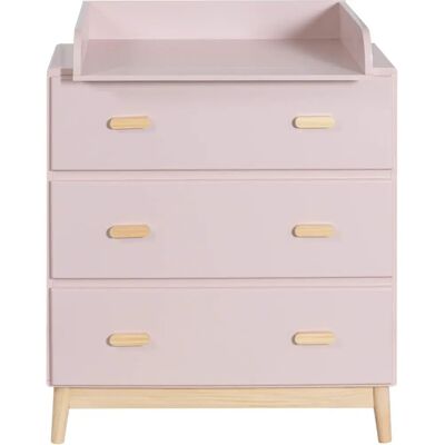 Mobili Rebecca Crossandra Table à Langer - Rose & Marron - 100x80x42 cm - Publicité Mobili Rebecca Crossandra Table à Langer - Rose & Marron - 100x80x42 cm - Publicité
