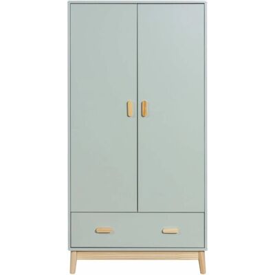 Rebecca Armario Escandinavo Teal - 175x80x55 - Madera y MDF Rebecca Armario Escandinavo Teal - 175x80x55 - Madera y MDF
