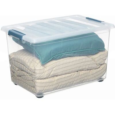 Domopak Living Katla - Contenitore multiuso con manici e ruote - 57 L Domopak Living Katla - Contenitore multiuso con manici e ruote - 57 L