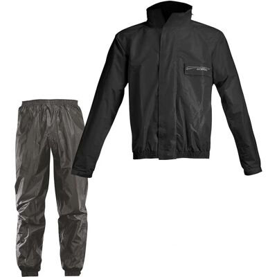 Traje de Lluvia Negro Acerbis 3XL - Traje de lluvia Traje de Lluvia Negro Acerbis 3XL - Traje de lluvia