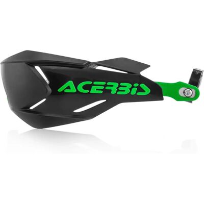 Acerbis X-factory Handguards - Black / Fluo Green - Ducati Desert X 950 Abs - Handguards Acerbis X-factory Handguards - Black / Fluo Green - Ducati Desert X 950 Abs - Handguards