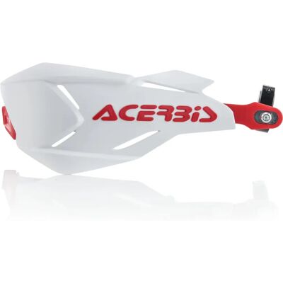 Acerbis X-factory Handguards - White / Red - Motorcycle Accessory Acerbis X-factory Handguards - White / Red - Motorcycle Accessory
