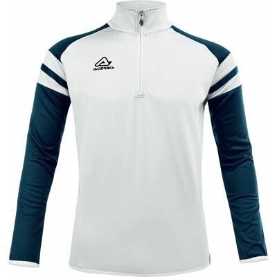 Acerbis KEMARI Wit Blauw Half Zip Sweatshirt - Sweatshirt Acerbis KEMARI Wit Blauw Half Zip Sweatshirt - Sweatshirt