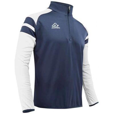 Acerbis KEMARI Blauw Wit Half-zip Trainingstrui - Truien Acerbis KEMARI Blauw Wit Half-zip Trainingstrui - Truien