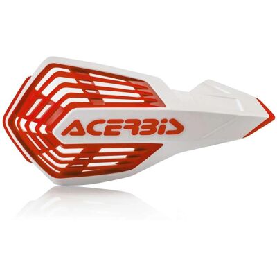 Acerbis X-future Handguards - Bianco / Rosso - Resistenti, Regolabili, Antischock Acerbis X-future Handguards - Bianco / Rosso - Resistenti, Regolabili, Antischock