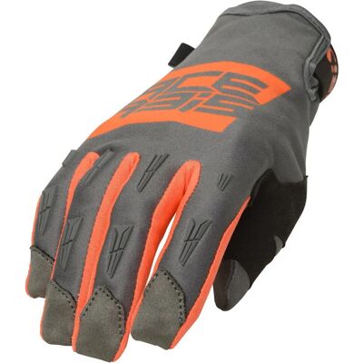 Gants de motocross Acerbis WP homologués - Gris/Orange - S - Publicité Gants de motocross Acerbis WP homologués - Gris/Orange - S - Publicité