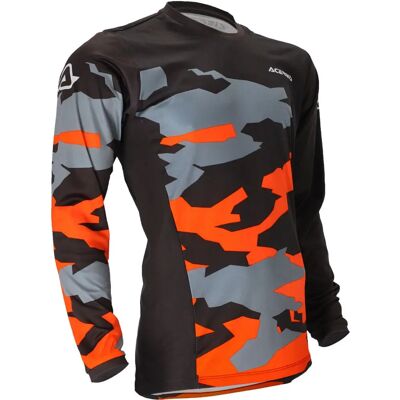 Maglia Motocross Enduro Acerbis X-Duro Inverno Nero Arancio L Maglia Motocross Enduro Acerbis X-Duro Inverno Nero Arancio L