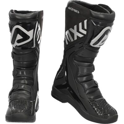 Bottes de Motocross Acerbis X-Team - Légères, Protectrices, Noires - Publicité Bottes de Motocross Acerbis X-Team - Légères, Protectrices, Noires - Publicité