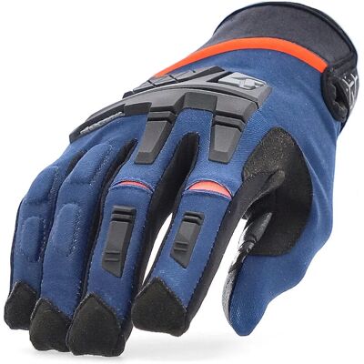 Gants Moto Cross Enduro Acerbis CE - Bleu Orange, Taille S - Publicité Gants Moto Cross Enduro Acerbis CE - Bleu Orange, Taille S - Publicité