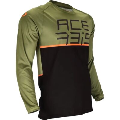 Maglia da Bicicletta Acerbis Razorcrest - Taglio Slim, Nero Verde Maglia da Bicicletta Acerbis Razorcrest - Taglio Slim, Nero Verde
