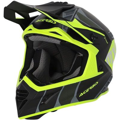Casco Motocross Acerbis X-Track 2023 - Nero / Giallo - S Casco Motocross Acerbis X-Track 2023 - Nero / Giallo - S