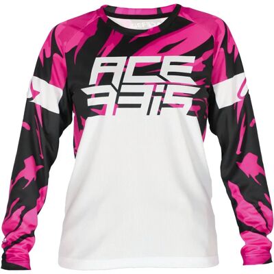 Acerbis J-Kid 4 Maillot de motocross blanc et violet - maillot de motocross - Publicité Acerbis J-Kid 4 Maillot de motocross blanc et violet - maillot de motocross - Publicité