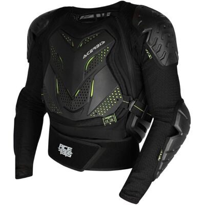 Gilet Acerbis Korazza Noir / Jaune - Protection Impact - Publicité Gilet Acerbis Korazza Noir / Jaune - Protection Impact - Publicité
