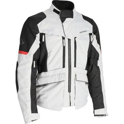 Acerbis X-Rover Giacca Tessile Impermeabile per Moto - Nero Grigio Rosso - L Acerbis X-Rover Giacca Tessile Impermeabile per Moto - Nero Grigio Rosso - L