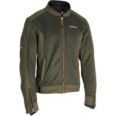 Giaccone Moto Acerbis Gordon Verde-Arancione Impermeabile - Giacca Moto Giaccone Moto Acerbis Gordon Verde-Arancione Impermeabile - Giacca Moto