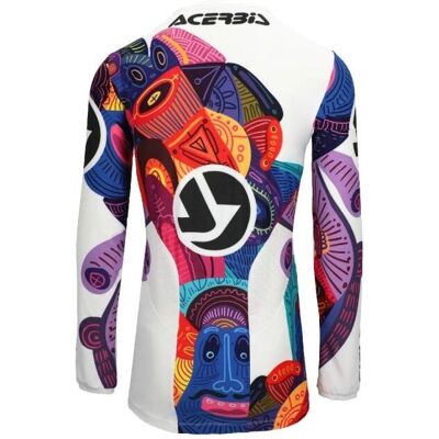 Maglia Motocross Veras Bianca - Leggera, Traspirante, Slim Fit Maglia Motocross Veras Bianca - Leggera, Traspirante, Slim Fit
