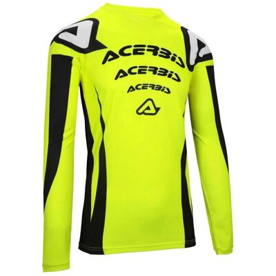 Maillot Cross Acerbis J-Track Ascar Jaune - Maillot de Motocross - Publicité Maillot Cross Acerbis J-Track Ascar Jaune - Maillot de Motocross - Publicité