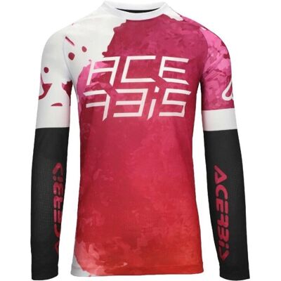 Maglida - ACERBIS J-WINDY VENT WATERMARK - Violet Blanc - S - maillot de motocross - Publicité Maglida - ACERBIS J-WINDY VENT WATERMARK - Violet Blanc - S - maillot de motocross - Publicité