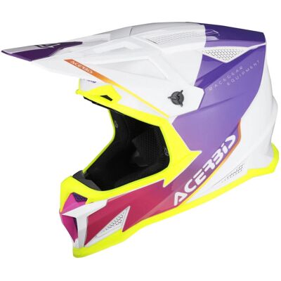 Acerbis T711 - Bianco/Viola - XL - Casco Acerbis T711 - Bianco/Viola - XL - Casco
