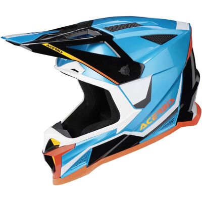 Acerbis - T711 - Blu - Bianco - Casco moto Acerbis - T711 - Blu - Bianco - Casco moto