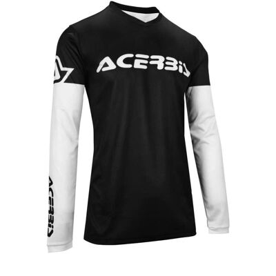 ACERBIS - MX J-TRACK INC 2.0 - Nero Bianco - MotoCross Jersey ACERBIS - MX J-TRACK INC 2.0 - Nero Bianco - MotoCross Jersey