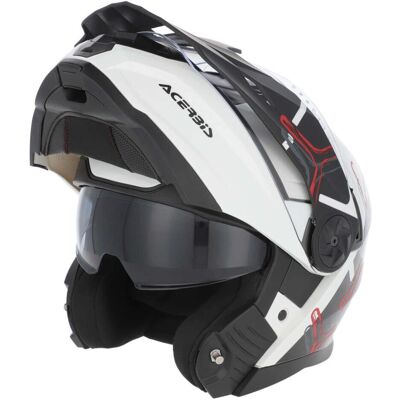 Acerbis - Rider P/J - Bianco Nero - Casco moto Acerbis - Rider P/J - Bianco Nero - Casco moto