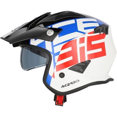 Acerbis - Aria 2206 Graphic - Blanco Azul Rojo - XS - Casco Acerbis - Aria 2206 Graphic - Blanco Azul Rojo - XS - Casco